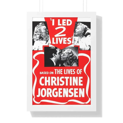 I LED 2 LIVES (GLEN OR GLENDA) 1953 - Framed Movie Poster - The Sticker Space