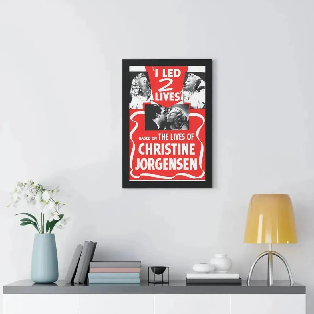 I LED 2 LIVES (GLEN OR GLENDA) 1953 - Framed Movie Poster - The Sticker Space