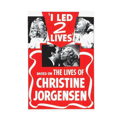 I LED 2 LIVES (GLEN OR GLENDA) 1953 - Paper Movie Poster - The Sticker Space