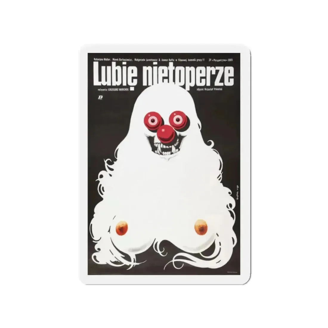 I LIKE BATS 1986 Movie Poster - Refrigerator Magnet 2 Inch Die-Cut - The Sticker Space