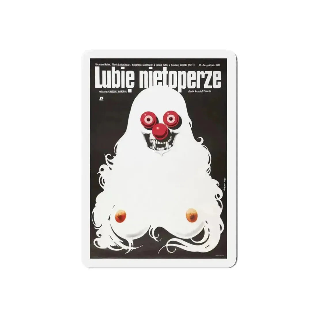 I LIKE BATS 1986 Movie Poster - Refrigerator Magnet 4 Inch Die-Cut - The Sticker Space