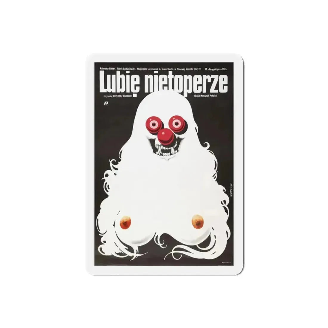 I LIKE BATS 1986 Movie Poster - Refrigerator Magnet 5 Inch Die-Cut - The Sticker Space