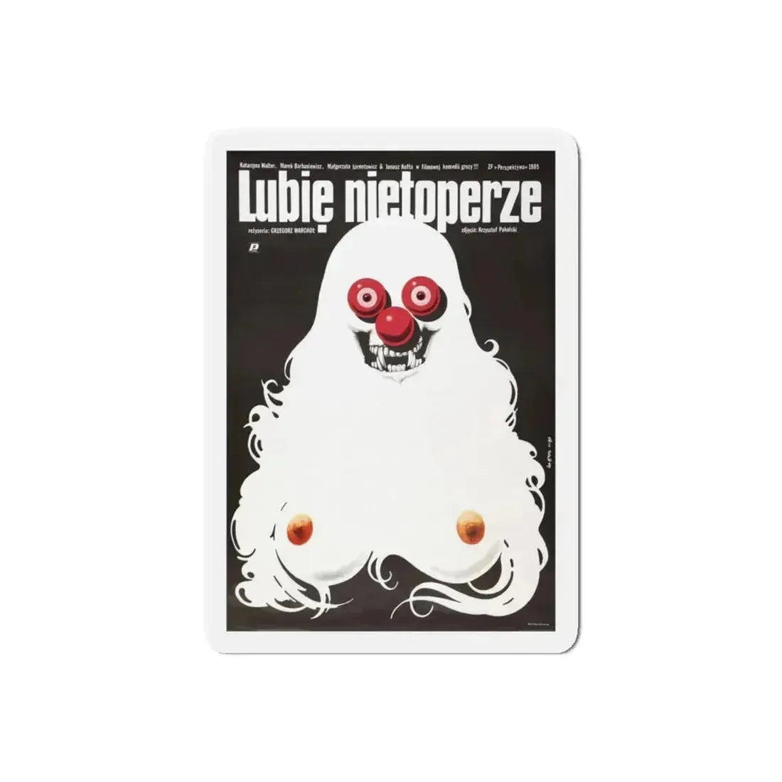 I LIKE BATS 1986 Movie Poster - Refrigerator Magnet 6 Inch Die-Cut - The Sticker Space