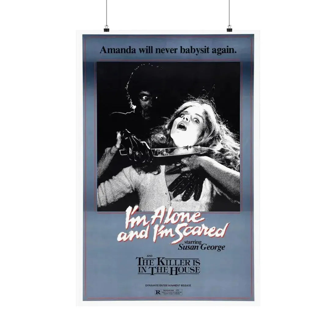 I'M ALONE AND I'M SCARED (FRIGHT) 1971 - Paper Movie Poster 24″ x 36″ Matte - The Sticker Space