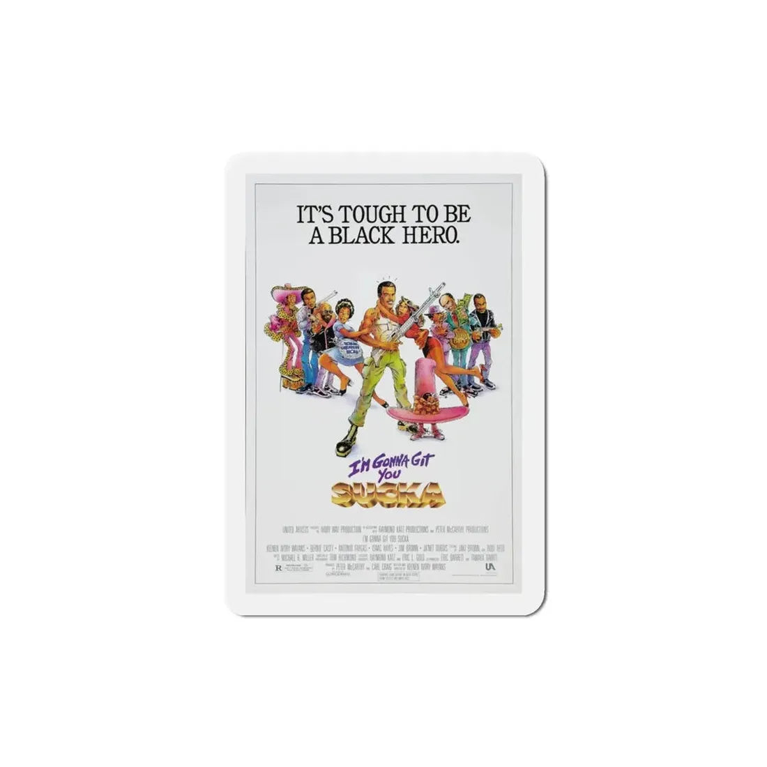 I'm Gonna Git You Sucka 1988 Movie Poster Refrigerator Magnet - The Sticker Space