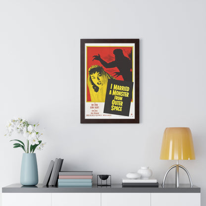 I MARRIED A MONSTER FROM OUTER SPACE 1958 - Framed Movie Poster-The Sticker Space