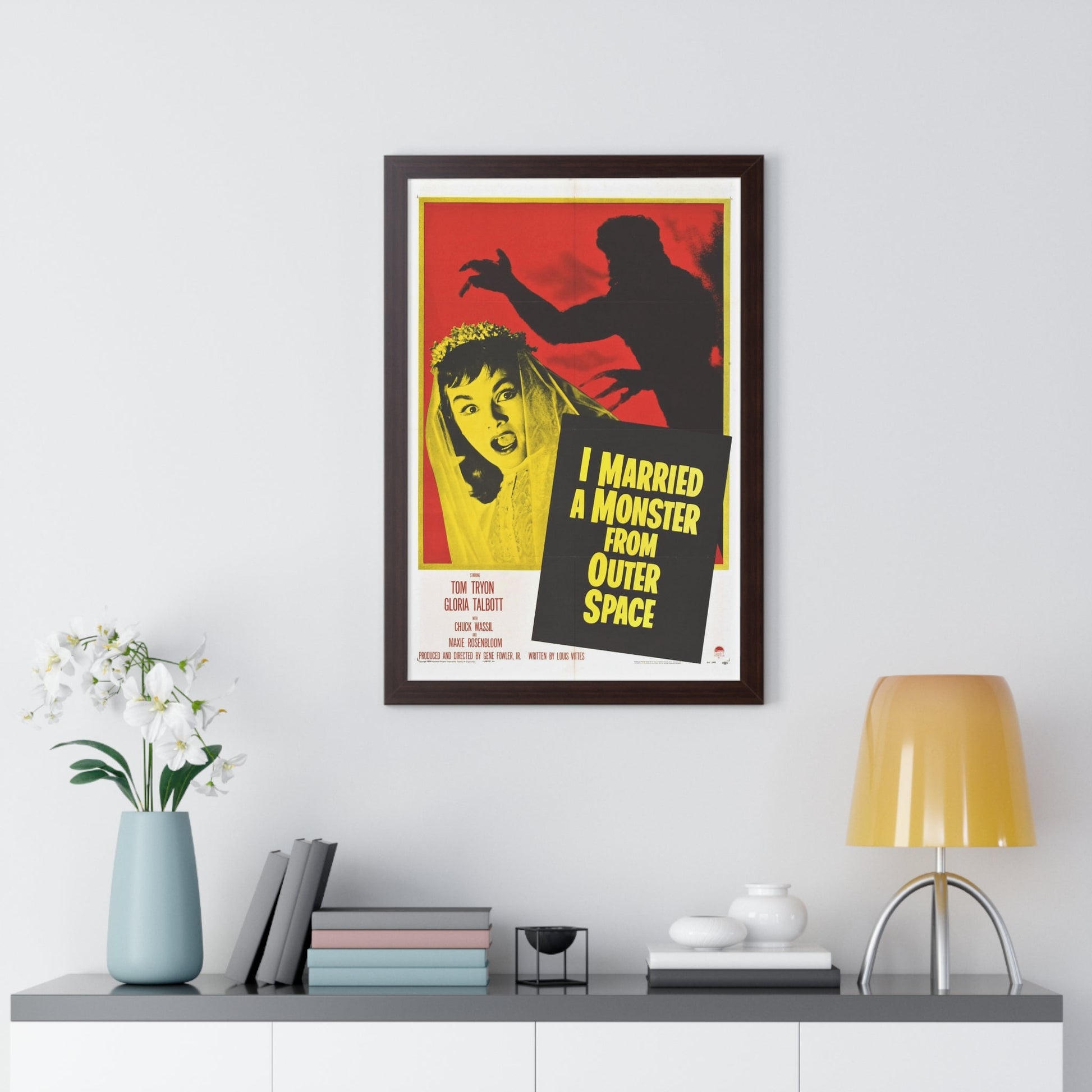 I MARRIED A MONSTER FROM OUTER SPACE 1958 - Framed Movie Poster-The Sticker Space