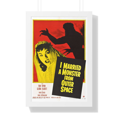 I MARRIED A MONSTER FROM OUTER SPACE 1958 - Framed Movie Poster-16″ x 24″-The Sticker Space