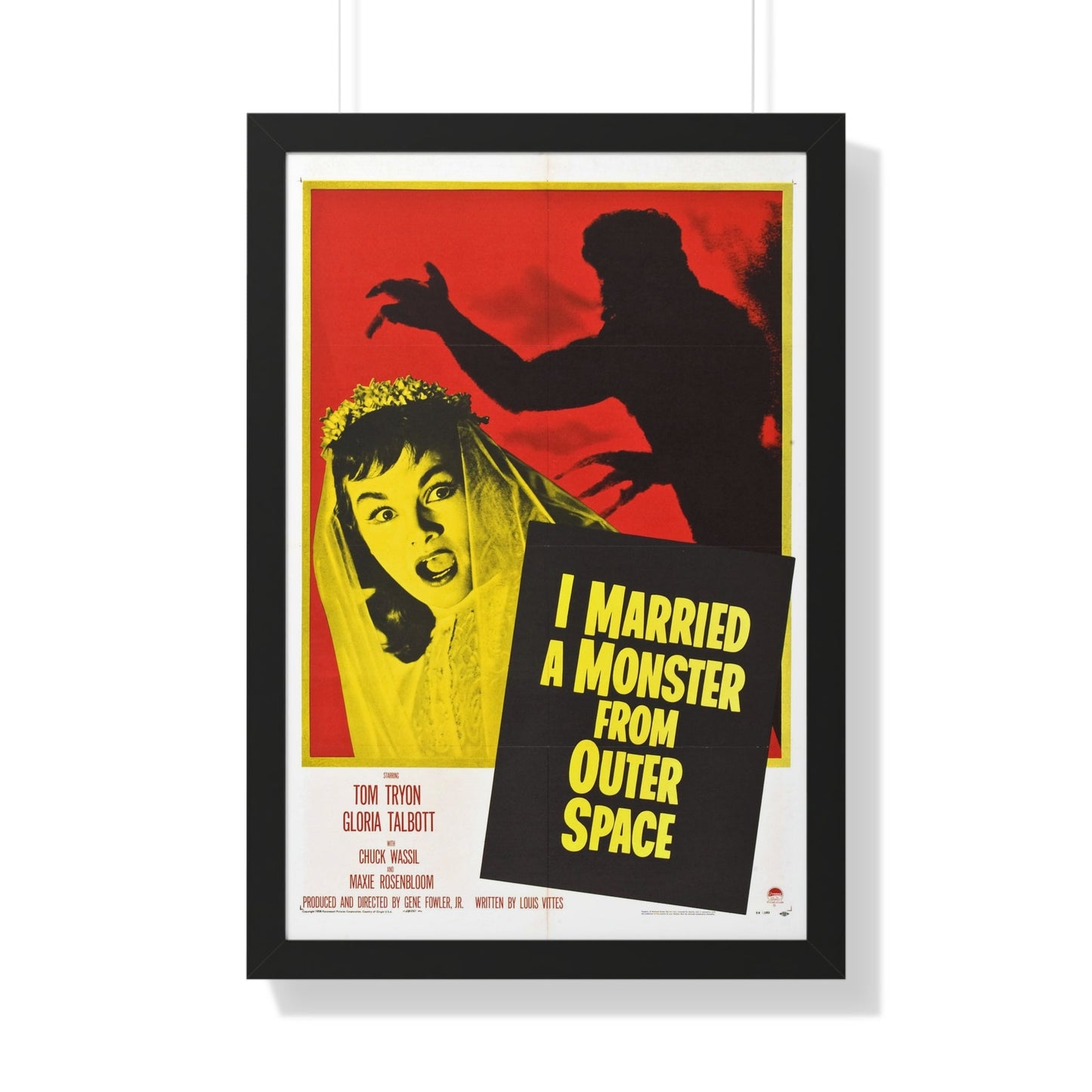 I MARRIED A MONSTER FROM OUTER SPACE 1958 - Framed Movie Poster-20" x 30"-The Sticker Space