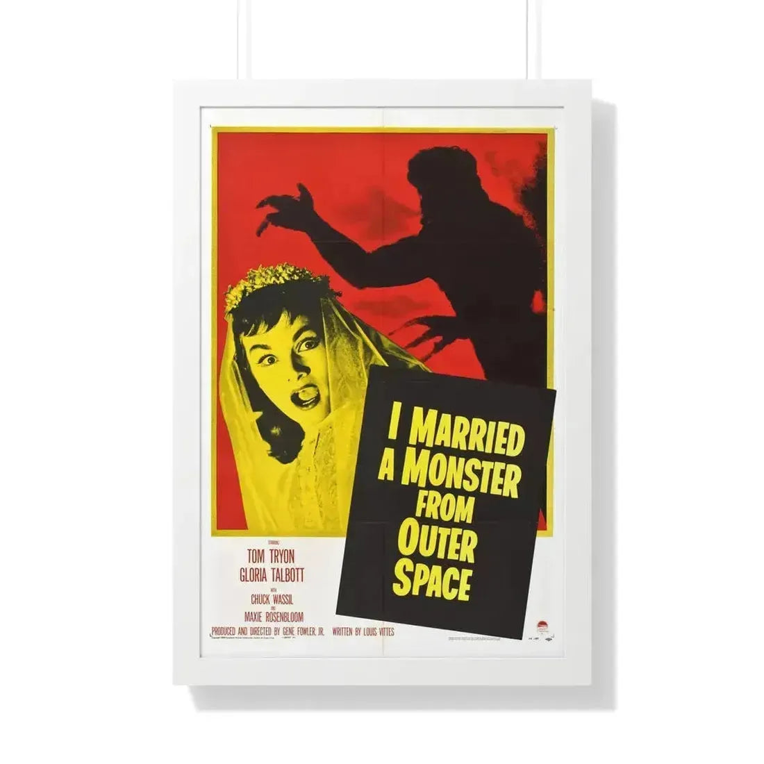 I MARRIED A MONSTER FROM OUTER SPACE 1958 - Framed Movie Poster 20" x 30" White - The Sticker Space