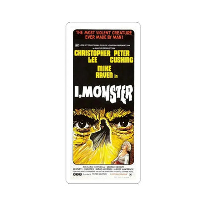 I, MONSTER 1971 Movie Poster - STICKER Vinyl Kiss-Cut Decal 2 Inch White - The Sticker Space