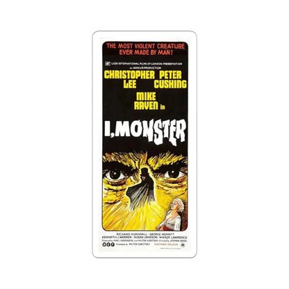 I, MONSTER 1971 Movie Poster - STICKER Vinyl Kiss-Cut Decal 4 Inch White - The Sticker Space