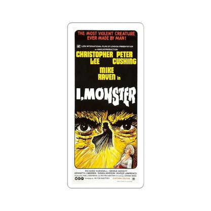 I, MONSTER 1971 Movie Poster - STICKER Vinyl Kiss-Cut Decal 6 Inch White - The Sticker Space