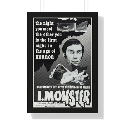 I, MONSTER (2) 1971 - Framed Movie Poster 16″ x 24″ Black - The Sticker Space
