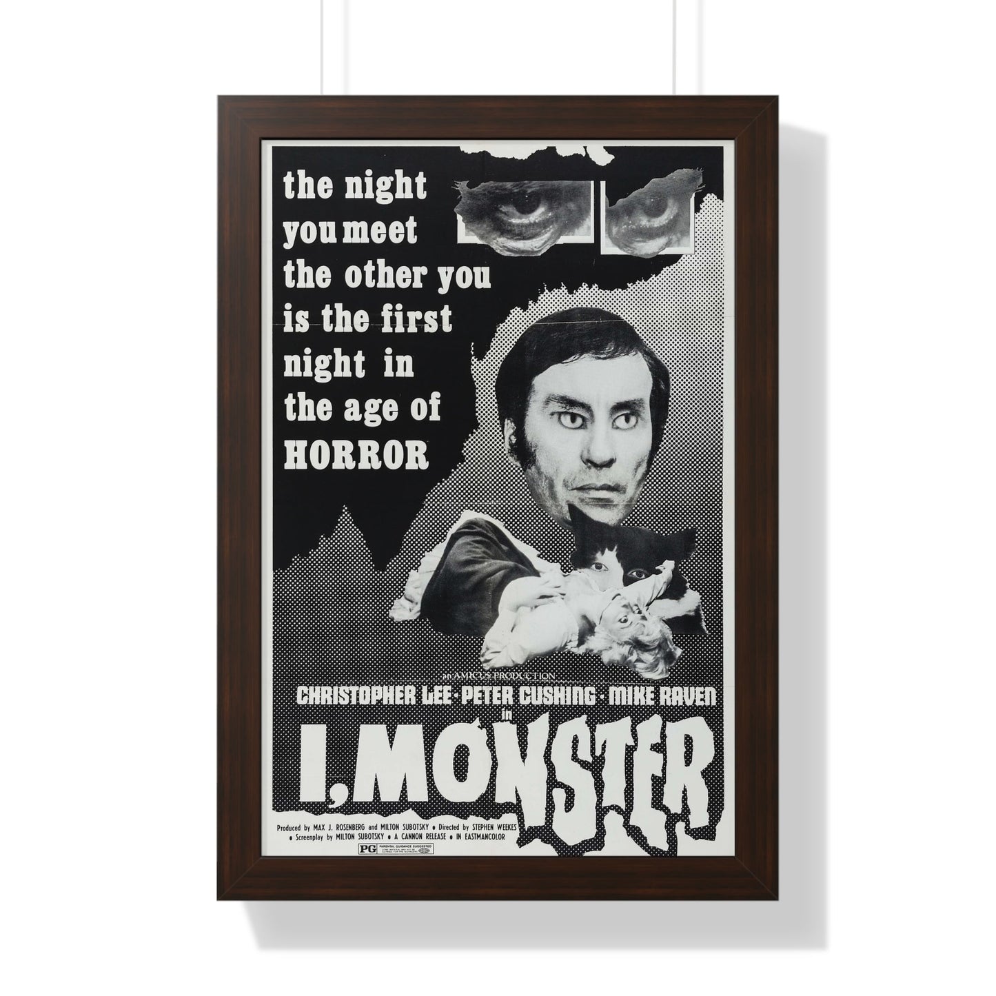 I, MONSTER (2) 1971 - Framed Movie Poster-16″ x 24″-The Sticker Space