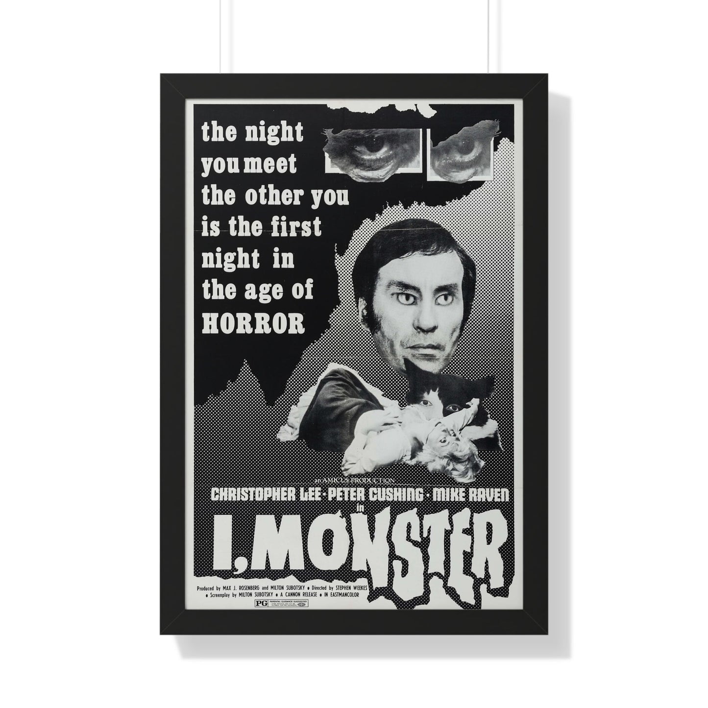 I, MONSTER (2) 1971 - Framed Movie Poster-20" x 30"-The Sticker Space