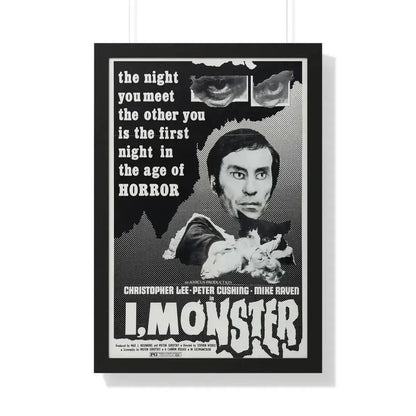 I, MONSTER (2) 1971 - Framed Movie Poster 20" x 30" Black - The Sticker Space
