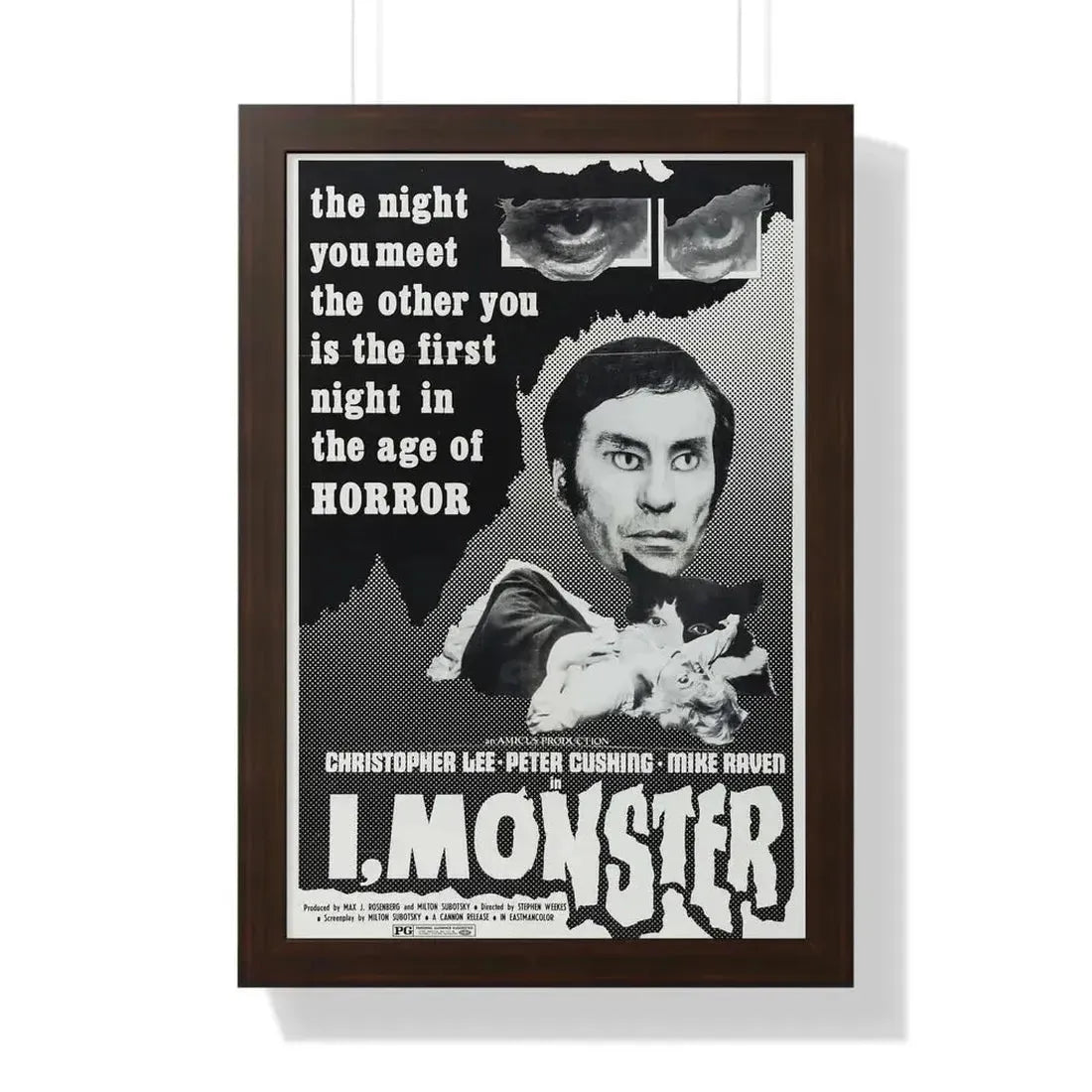 I, MONSTER (2) 1971 - Framed Movie Poster - The Sticker Space