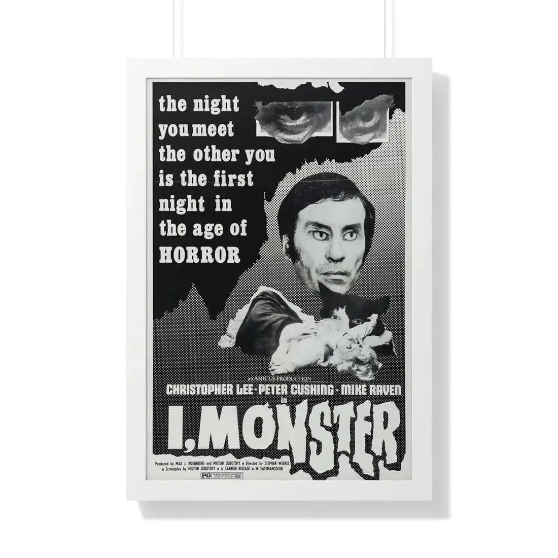 I, MONSTER (2) 1971 - Framed Movie Poster - The Sticker Space