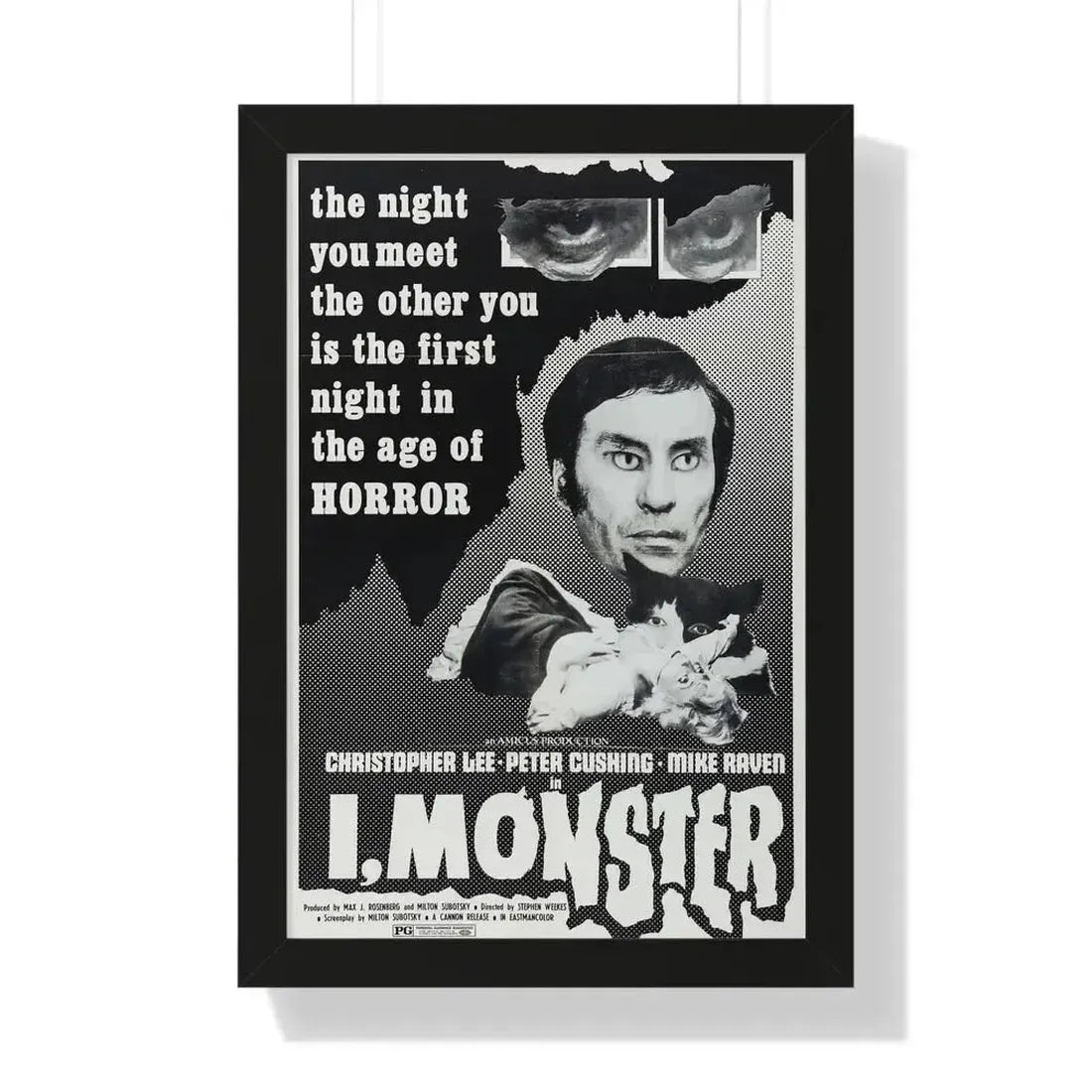 I, MONSTER (2) 1971 - Framed Movie Poster - The Sticker Space