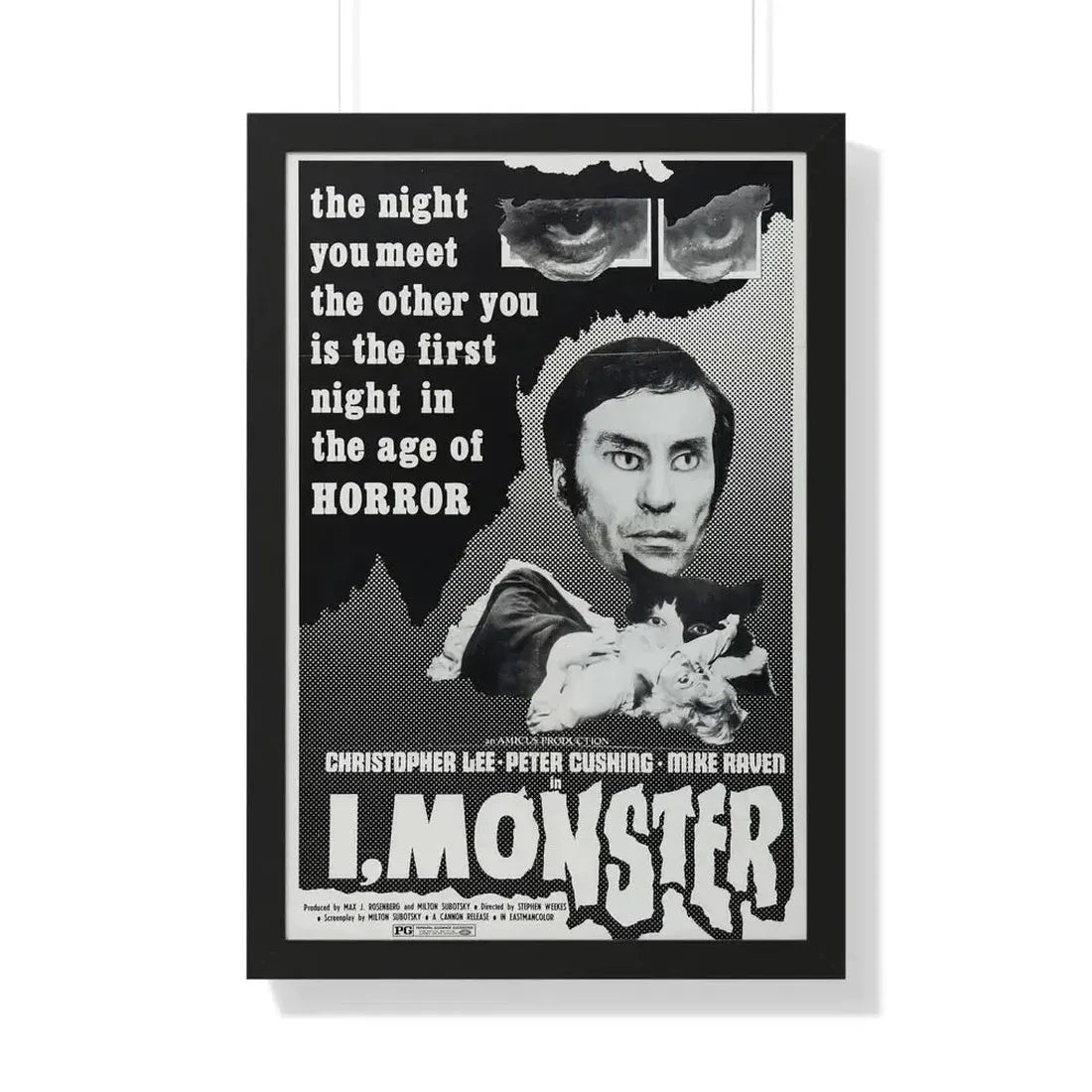 I, MONSTER (2) 1971 - Framed Movie Poster - The Sticker Space