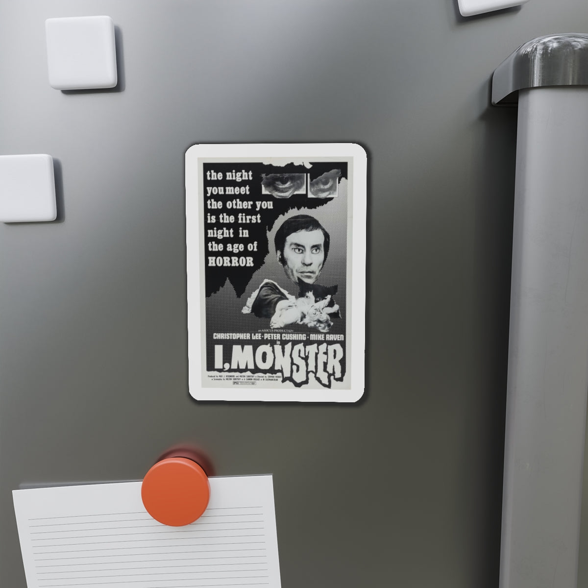 I, MONSTER (2) 1971 Movie Poster - Refrigerator Magnet-The Sticker Space