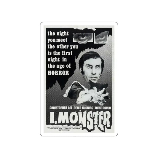 I, MONSTER (2) 1971 Movie Poster STICKER Vinyl Die-Cut Decal 2 Inch - The Sticker Space