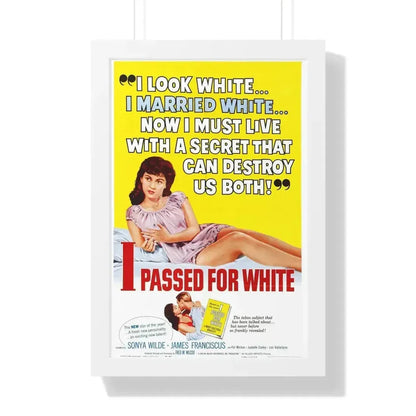 I PASSED FOR WHITE 1960 - Framed Movie Poster - The Sticker Space