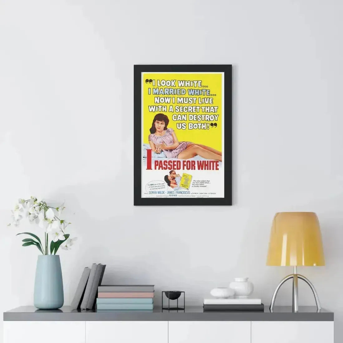 I PASSED FOR WHITE 1960 - Framed Movie Poster - The Sticker Space
