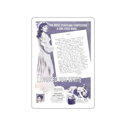 I PASSED FOR WHITE (2) 1960 Movie Poster STICKER Vinyl Die-Cut Decal 5 Inch - The Sticker Space