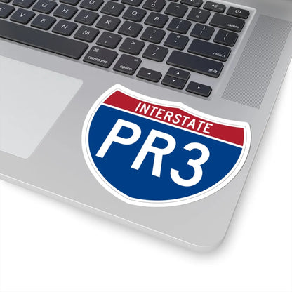 I-PR3 (Puerto Rico) (Road Sign) STICKER Vinyl Kiss-Cut Decal - The Sticker Space