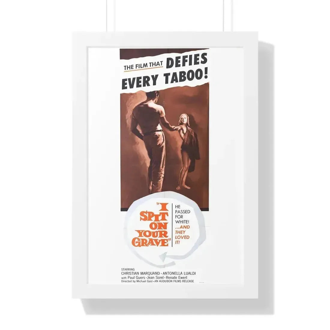 I SPIT ON YOUR GRAVE 1959 - Framed Movie Poster - The Sticker Space