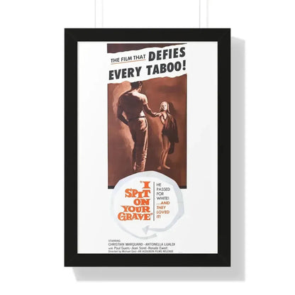 I SPIT ON YOUR GRAVE 1959 - Framed Movie Poster - The Sticker Space