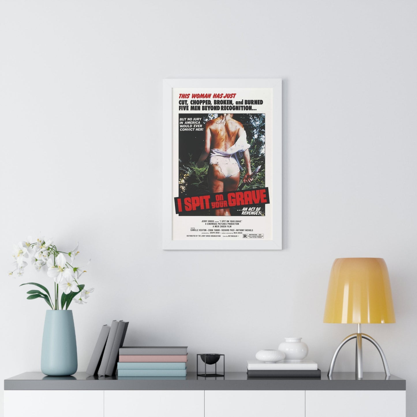 I SPIT ON YOUR GRAVE (DAY OF THE WOMAN) 1978 - Framed Movie Poster-The Sticker Space