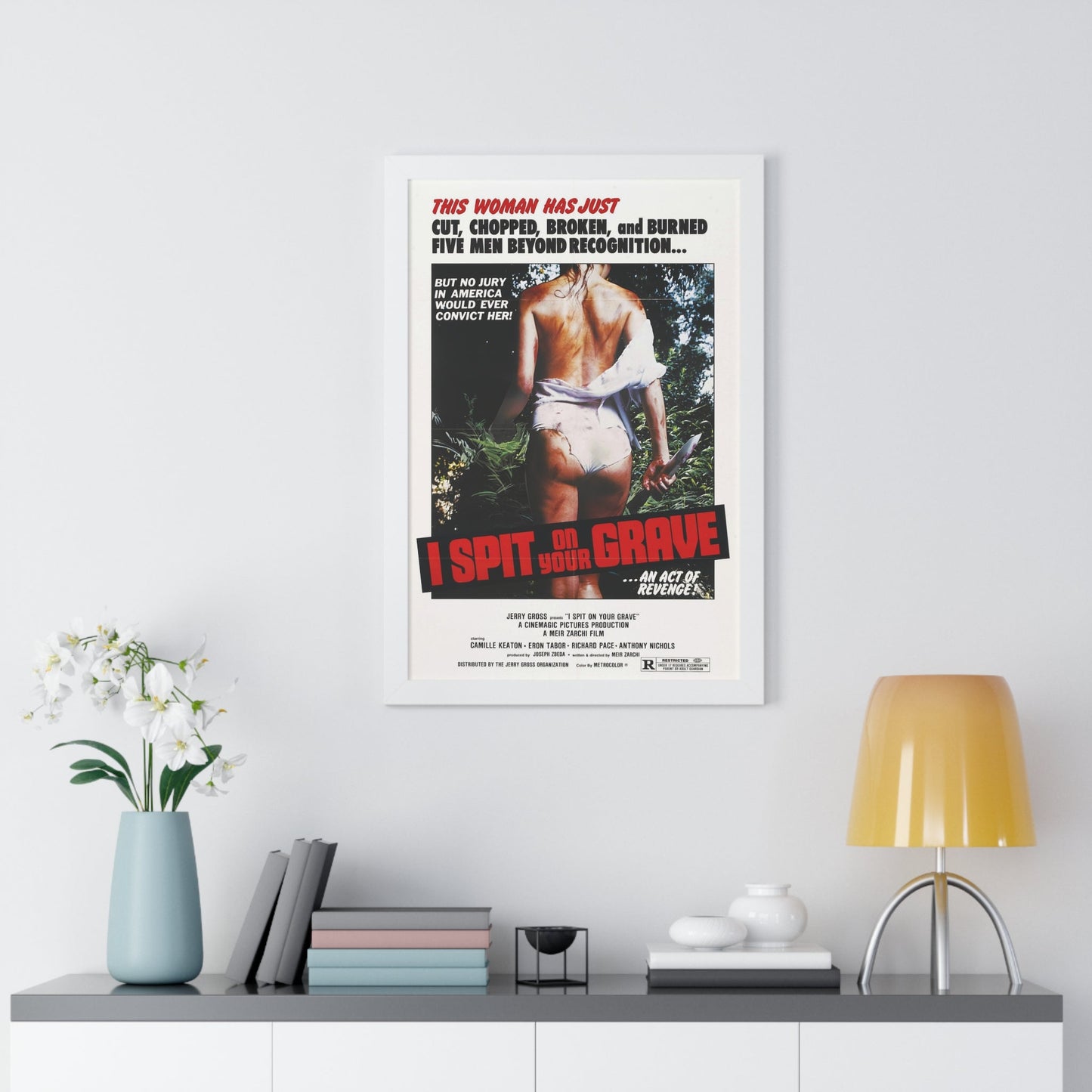 I SPIT ON YOUR GRAVE (DAY OF THE WOMAN) 1978 - Framed Movie Poster-The Sticker Space