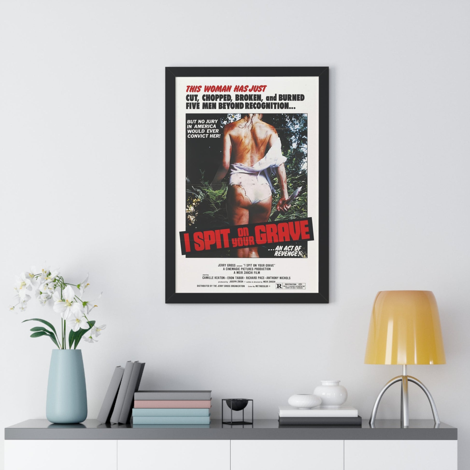 I SPIT ON YOUR GRAVE (DAY OF THE WOMAN) 1978 - Framed Movie Poster-The Sticker Space