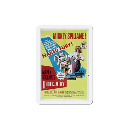 I the Jury 1953 Movie Poster Die-Cut Magnet-4 Inch-The Sticker Space