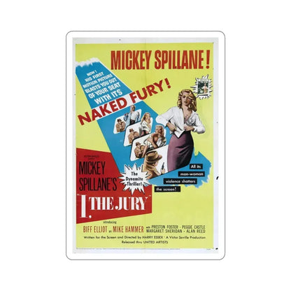 I the Jury 1953 Movie Poster STICKER Vinyl Die-Cut Decal 5 Inch - The Sticker Space