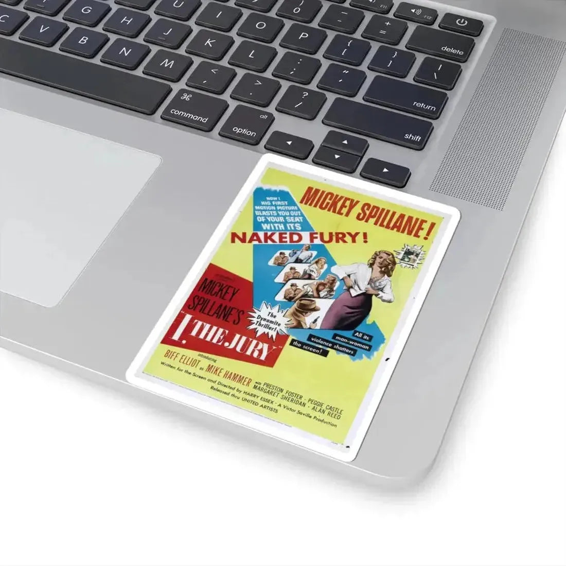 I the Jury 1953 Movie Poster - STICKER Vinyl Kiss-Cut Decal - The Sticker Space