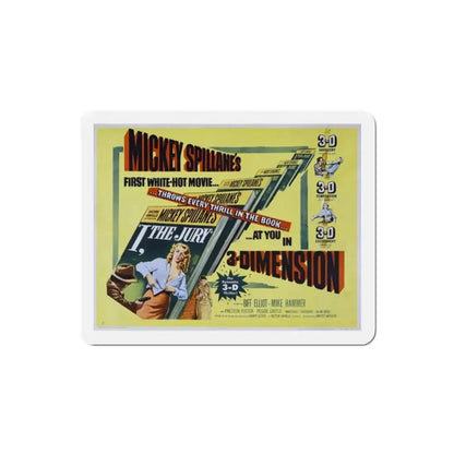 I the Jury 1953 v2 Movie Poster Refrigerator Magnet 2 Inch - The Sticker Space