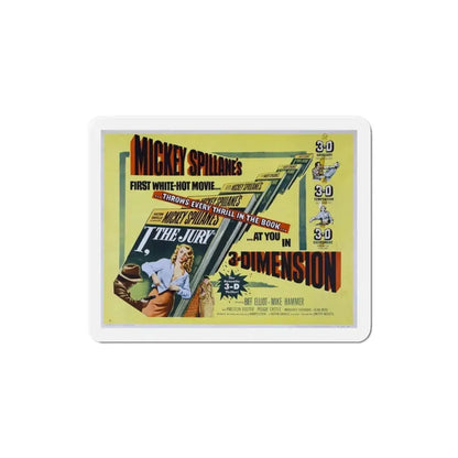 I the Jury 1953 v2 Movie Poster Refrigerator Magnet 3 Inch - The Sticker Space