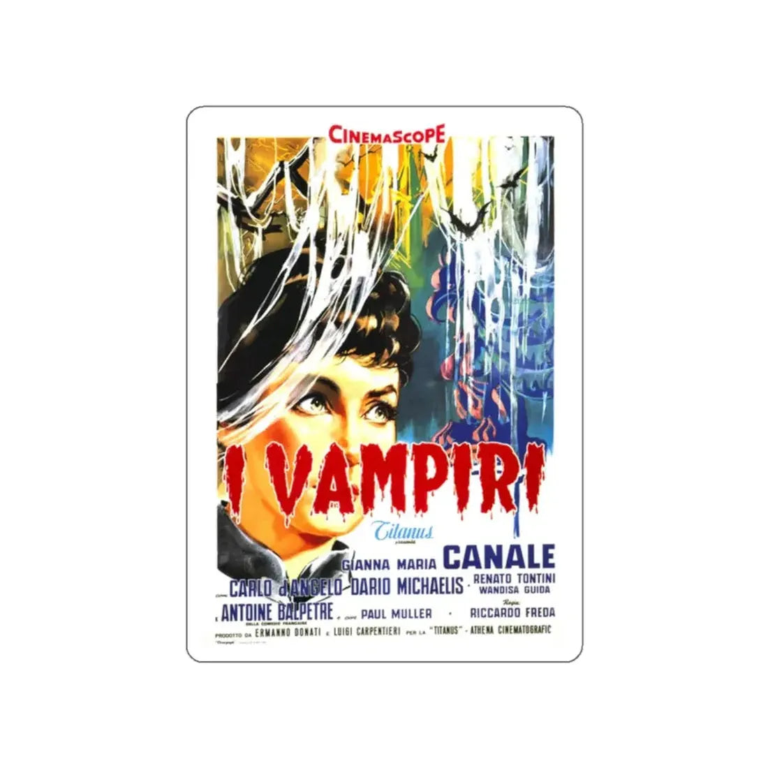 I VAMPIRI 1957 Movie Poster STICKER Vinyl Die-Cut Decal - The Sticker Space