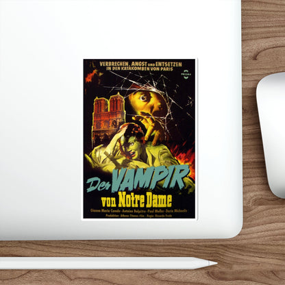 I, VAMPIRI (GERMAN) 1957 Movie Poster STICKER Vinyl Die-Cut Decal-The Sticker Space