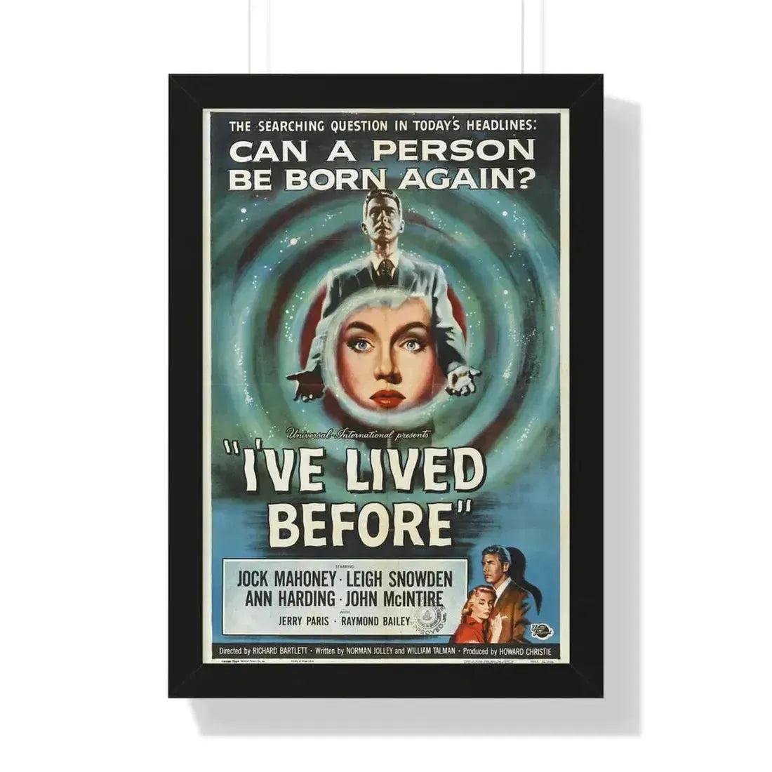 I'VE LIVED BEFORE 1956 - Framed Movie Poster 16″ x 24″ Black - The Sticker Space