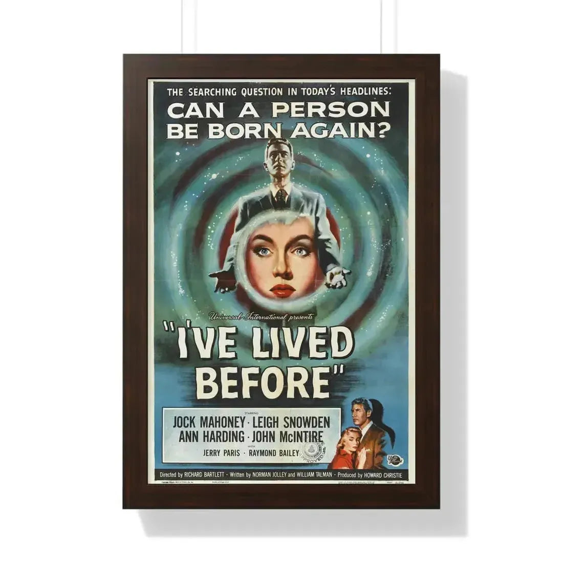 I'VE LIVED BEFORE 1956 - Framed Movie Poster 16″ x 24″ Walnut - The Sticker Space