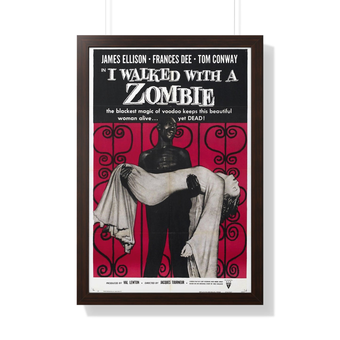 I WALKED WITH A ZOMBIE 1943 - Framed Movie Poster-20" x 30"-The Sticker Space