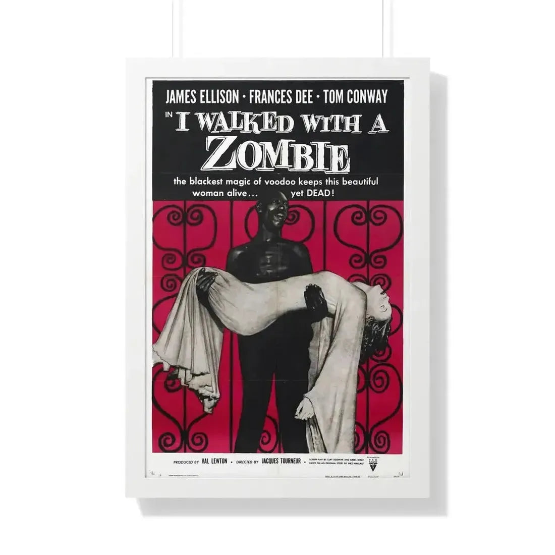 I WALKED WITH A ZOMBIE 1943 - Framed Movie Poster - The Sticker Space