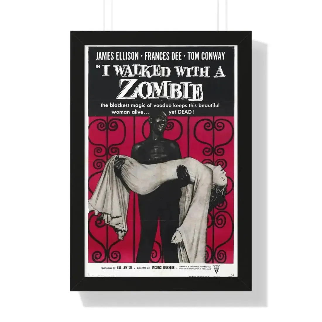 I WALKED WITH A ZOMBIE 1943 - Framed Movie Poster - The Sticker Space