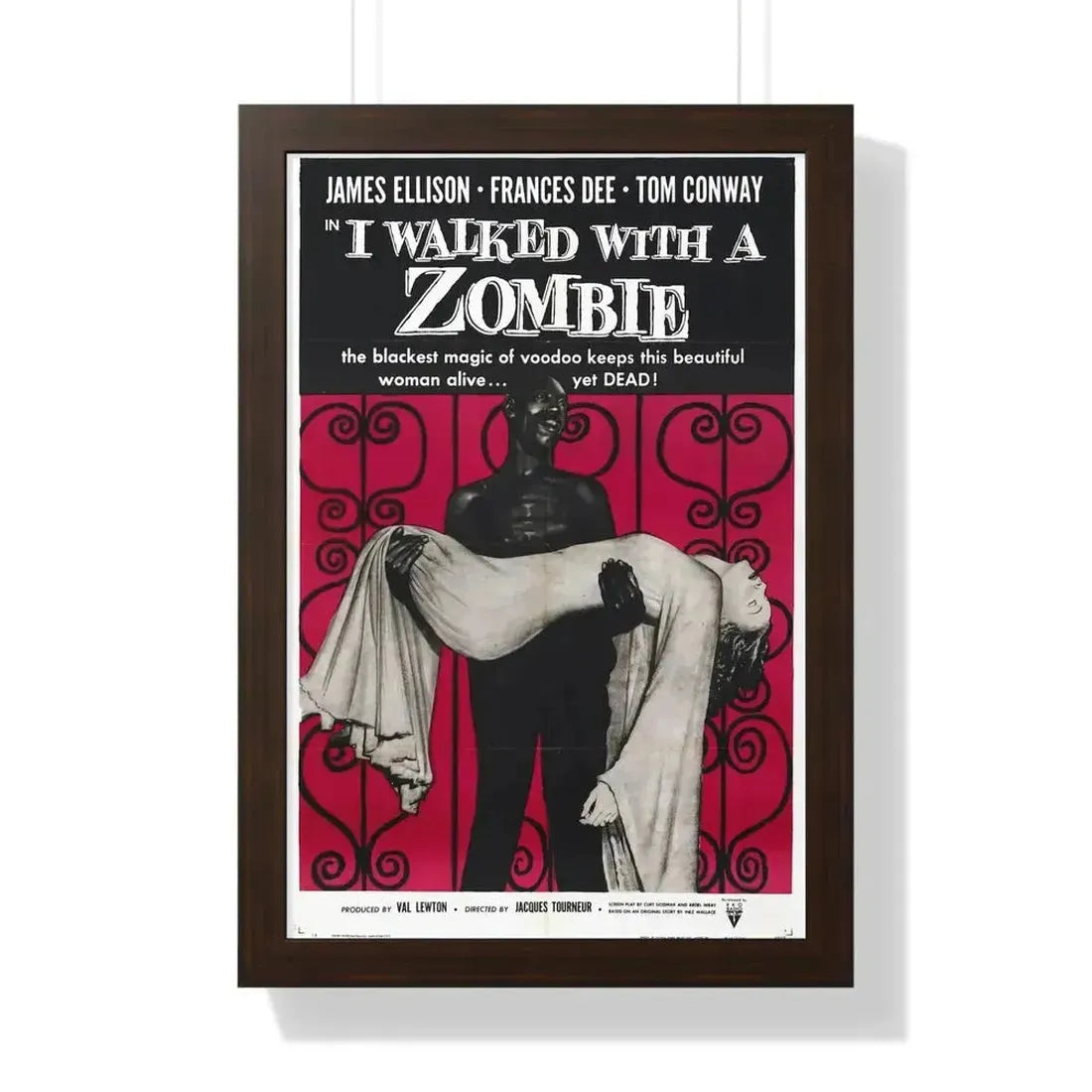 I WALKED WITH A ZOMBIE 1943 - Framed Movie Poster - The Sticker Space