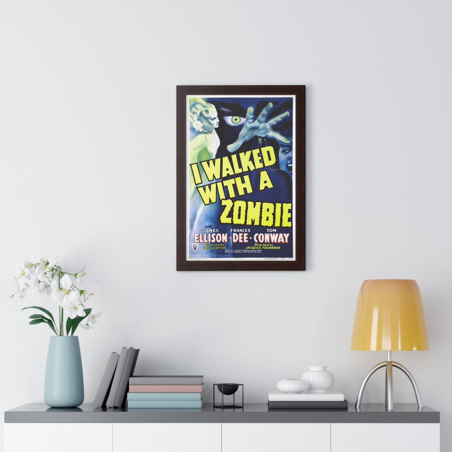 I WALKED WITH A ZOMBIE (2) 1943 - Framed Movie Poster-The Sticker Space